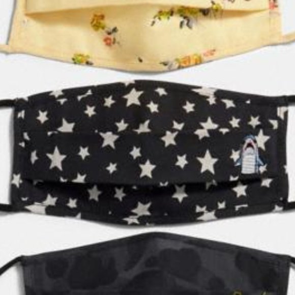 Coach Sharky Face Mask w/ Star Print - Picture 3 of 3